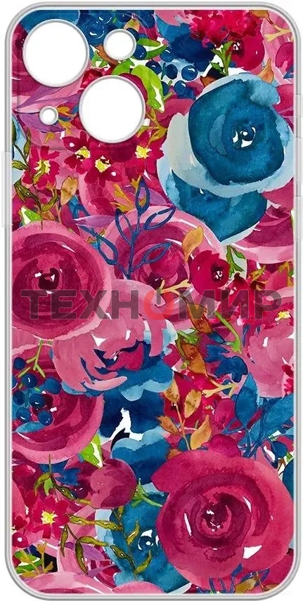 Чехол (клип-кейс) Gresso Air для Apple iPhone 13 прозрачный/рисунок gr17aaae9101