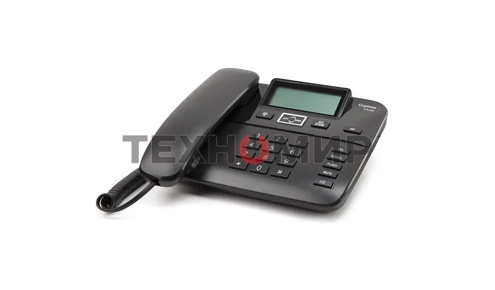 Телефон проводной Gigaset DA260 черный