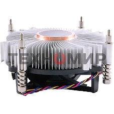 Кулер для процессора ADVANTECH 1960053207N001 серебристый, 120 мм, алюминий/медь, 4400 об/мин, 3 pin, 65 Вт, 46 мм