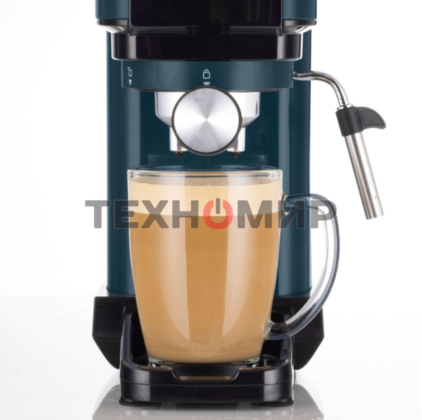 Кофеварка рожковая Ariete 00M139911AR0 маренго/белый, молотый/капсулы, 1,1 л, 1300 Вт 15 бар