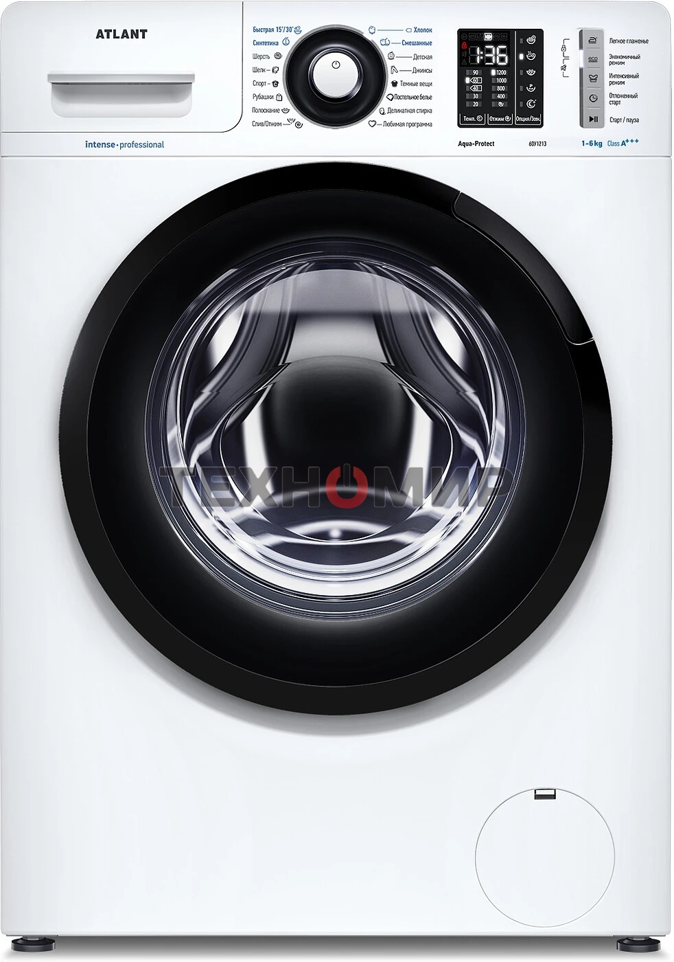Стиральная машина ATLANT СМА 60У1013-02 белый, загрузка фронтальная 6 кг, 1000 об/мин, класс: А