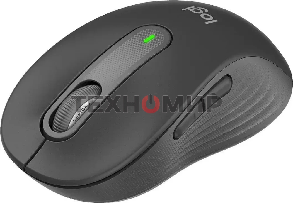 Мышь беспроводная Logitech M650 графитовый, 4000 dpi, радиоканал, Bluetooth, USB, кнопки - 5