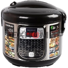 Мультиварка Endever Vita-95, мощность 1000 Вт, черный/стальной, емкость 5л, 45 авторежимов работы, книга рецептов