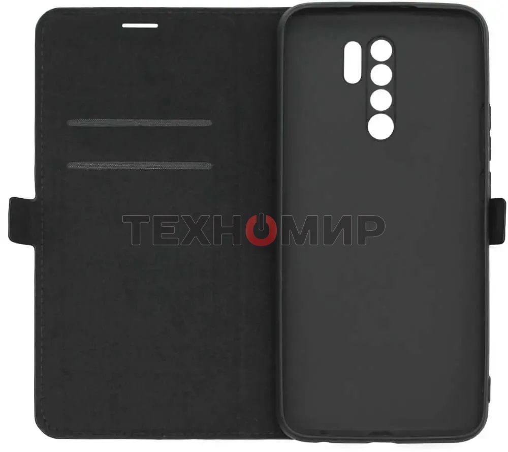 Чехол (флип-кейс) BORASCO для Xiaomi Redmi 9, черный