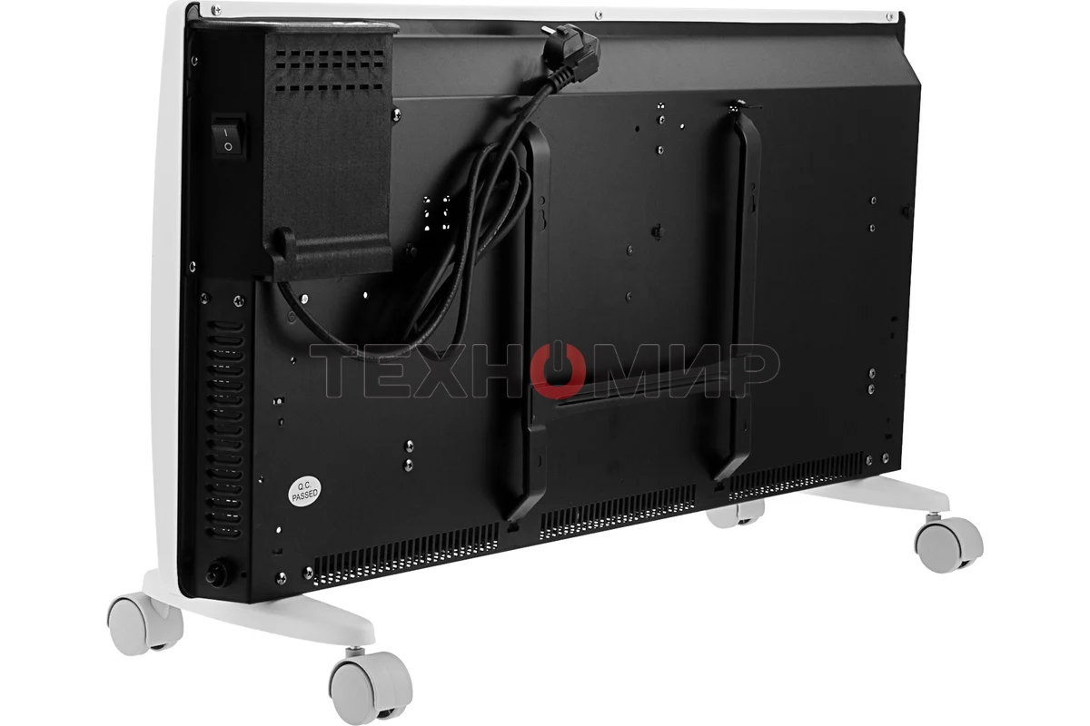 Конвектор электрический гибридный Denzel HybridX-2000 белый, 2000 Вт, 30 м2, термостат, дисплей