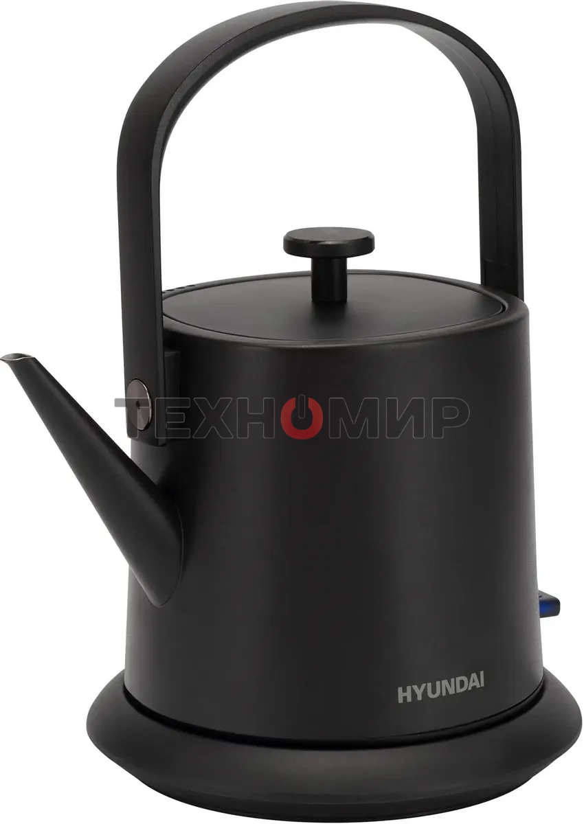 Чайник электрический Hyundai HYK-S2042 0.6 л, 1000 Вт, черный