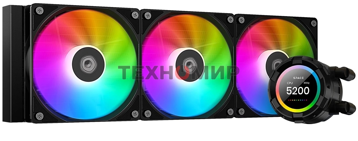 Система жидкостного охлаждения для процессора ID-COOLING SL360 XE черный 120мм алюминий+медь 1800rpm 30db 4-pin 350W