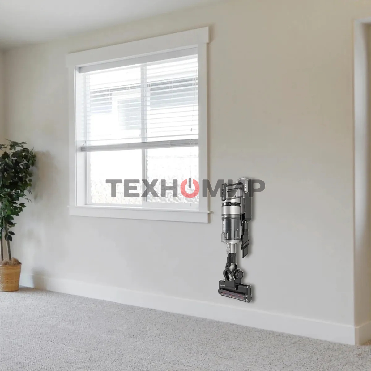 Пылесос вертикальный Coolfort CF-3000 серый, питание от аккумулятора, 135 Вт, уборка сухая, пылесборник 0.5 л, работа от АКБ max 35 мин.