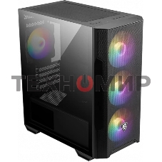 Компьютерный корпус MSI MAG FORGE M100R 1xUSB 3.0, 2xUSB 2.0, 4x120мм ARGB Fan, ARGB Control Board, Tempered Glass Window, Brown Box (932220)