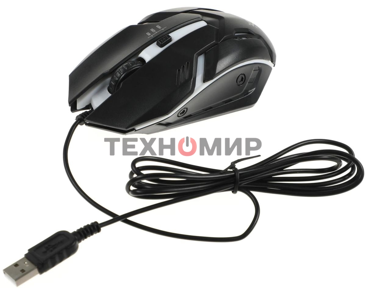Комплект клавиатура+мышь Defender Glion C-123 проводной, USB, 1600 DPI, чёрный