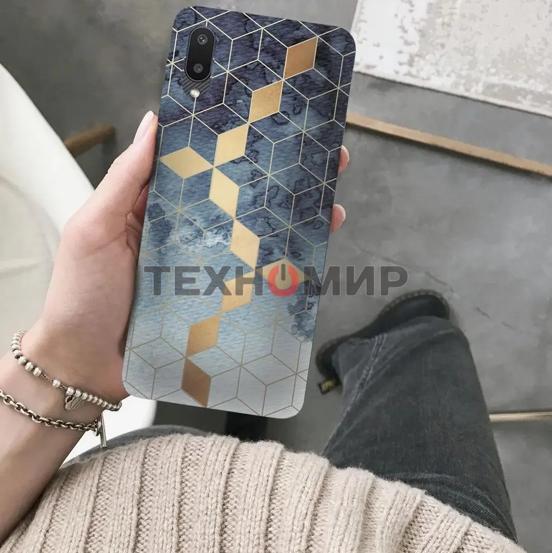 Чехол (клип-кейс) Gresso Meridian, для Samsung Galaxy A02, синий gr17aaae8919