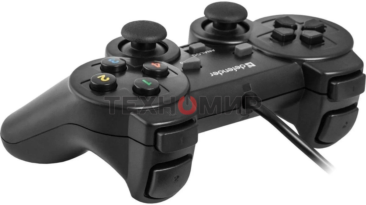 Геймпад Defender Omega USB, Проводной геймпад, 12 кнопок, 2 стика
