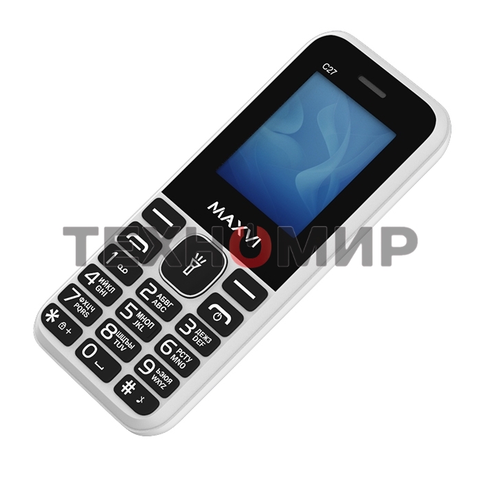 Мобильный телефон Maxvi C27 белый