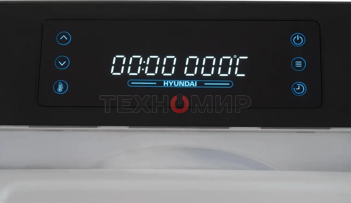 Сушка для фруктов и овощей Hyundai HYFD-8800 12под. 600 Вт, черный