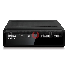 Приставка для цифрового ТВ BBK SMP025HDT2 черный, DVB-T2, DVB-T, HDMI, USB 2.0