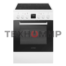 Плита электрическая Maunfeld MEC67CW08TD белый, конфорок 4 шт, духовка 59 л, 60 см x 85 см x 60 см