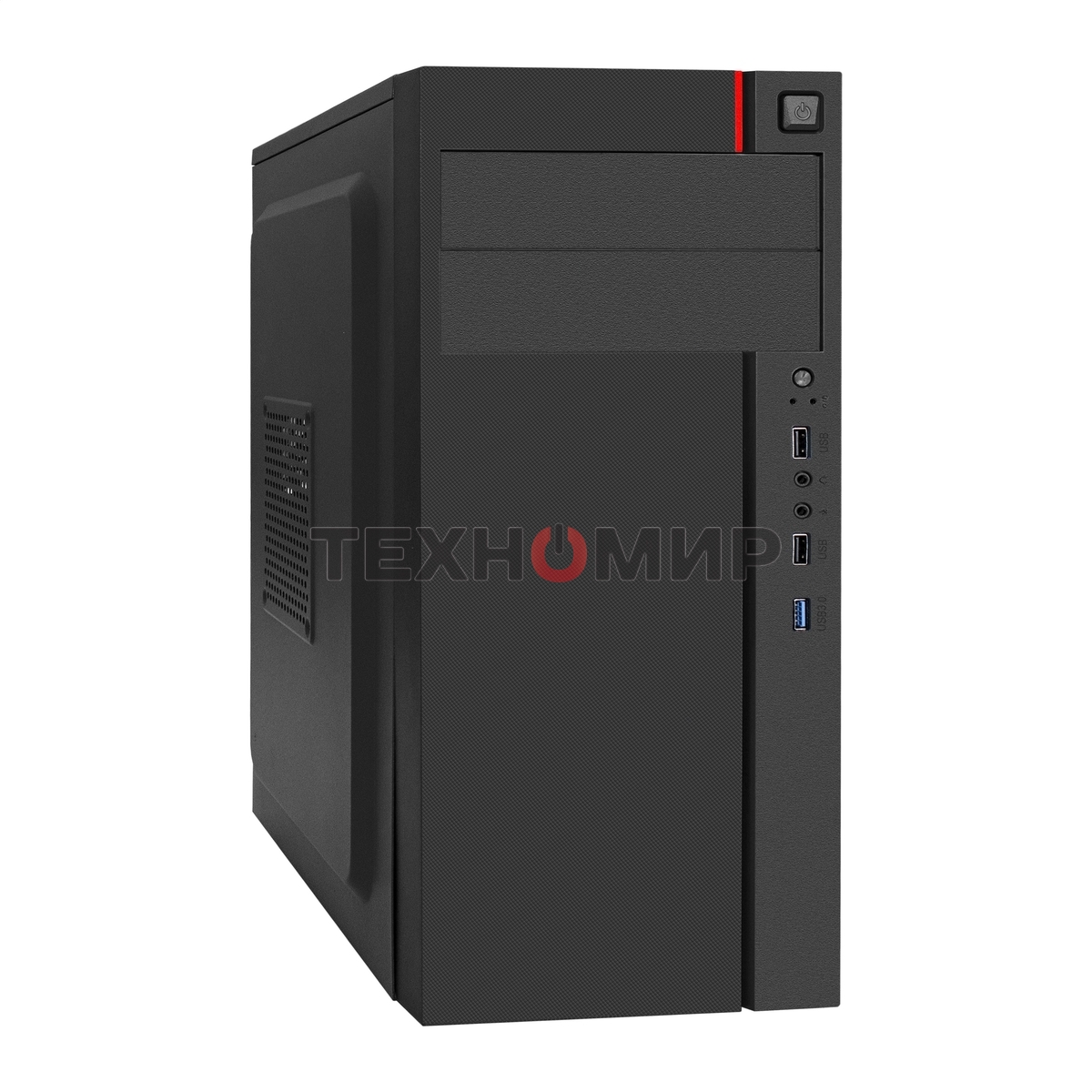 Компьютерный корпус Miditower ExeGate AA-440U-AA350 (ATX, AA350 8 см, 2хUSB+1хUSB 3.0, аудио, черный) ExeGate EX290177RUS