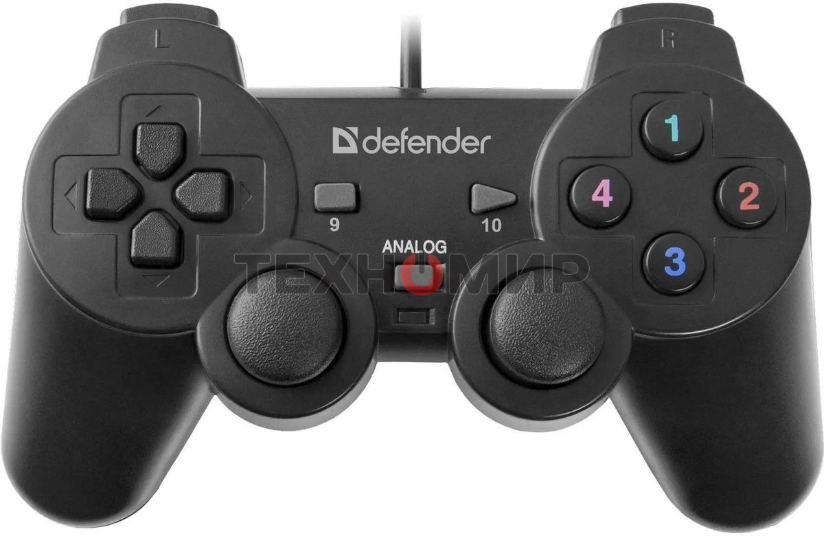 Геймпад Defender Omega USB, Проводной геймпад, 12 кнопок, 2 стика