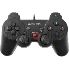 Геймпад Defender Omega USB, Проводной геймпад, 12 кнопок, 2 стика