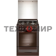 Плита газовая Gefest ПГ 6300-02 0347 коричневый, конфорок 4 шт, духовка 52 л, 60 см x 85 см x 60 см