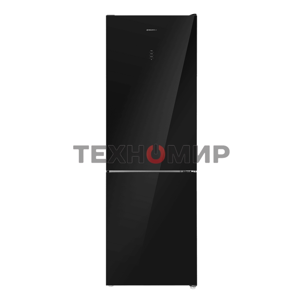 Холодильник Maunfeld MFF185NFB Inverter черный двухкамерный инвертор 240/100л морозилка снизу, No Frost