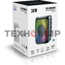 Портативная колонка Hyundai H-PS1006 черный 30 Вт 1.0 BT 10м 1500mAh