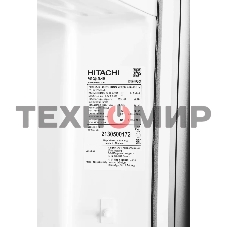 Холодильник Hitachi R-W660PUC7 GGR серый двухкамерный 396/144л морозилка сверху No Frost, Side by Side