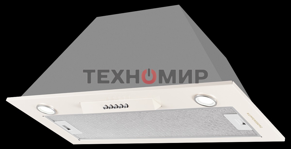 Вытяжка встраиваемая Kuppersberg Inlinea 70 CX кремовый/нержавеющая сталь, 70 см, 1300 куб. м/ч, 41 дБ