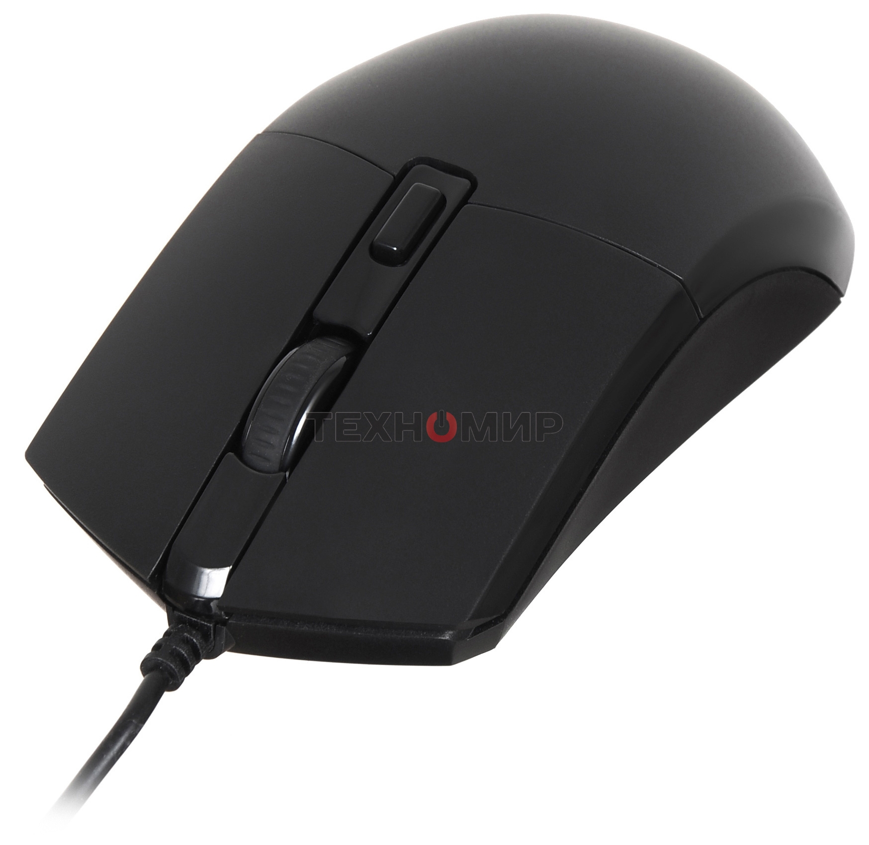 Мышь проводная Oklick 207M черный, 2400 dpi, USB, кнопки - 4