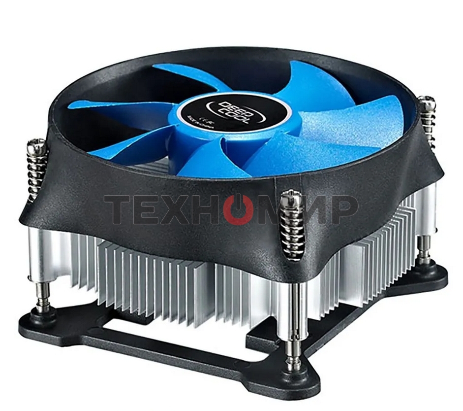 Кулер DEEPCOOL T15P OTDP-ICAS-T15P черный/синий 100мм алюминий 2800rpm 36db 4-pin 65W 46мм