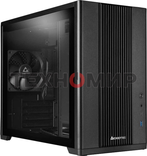 Корпус mATX Chieftec BX-MESH BX-10B-M-OP black, без БП, USB 3.2, Type-C, audio