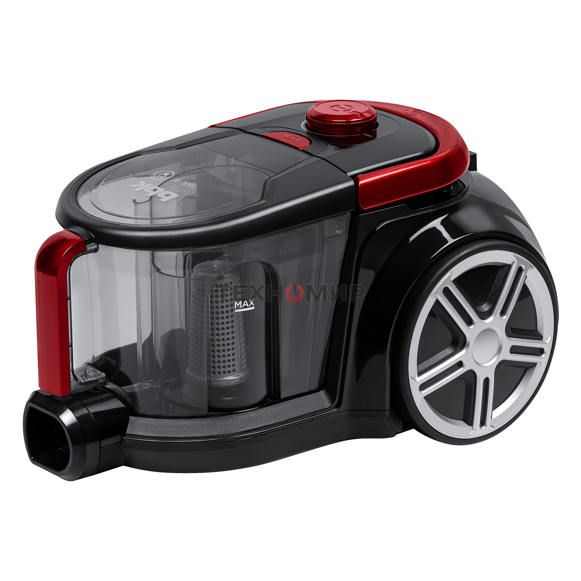 Пылесос BBK BV1801 бургунди, 300/1600 Вт, уборка сухая, пылесборник контейнер, 2 л