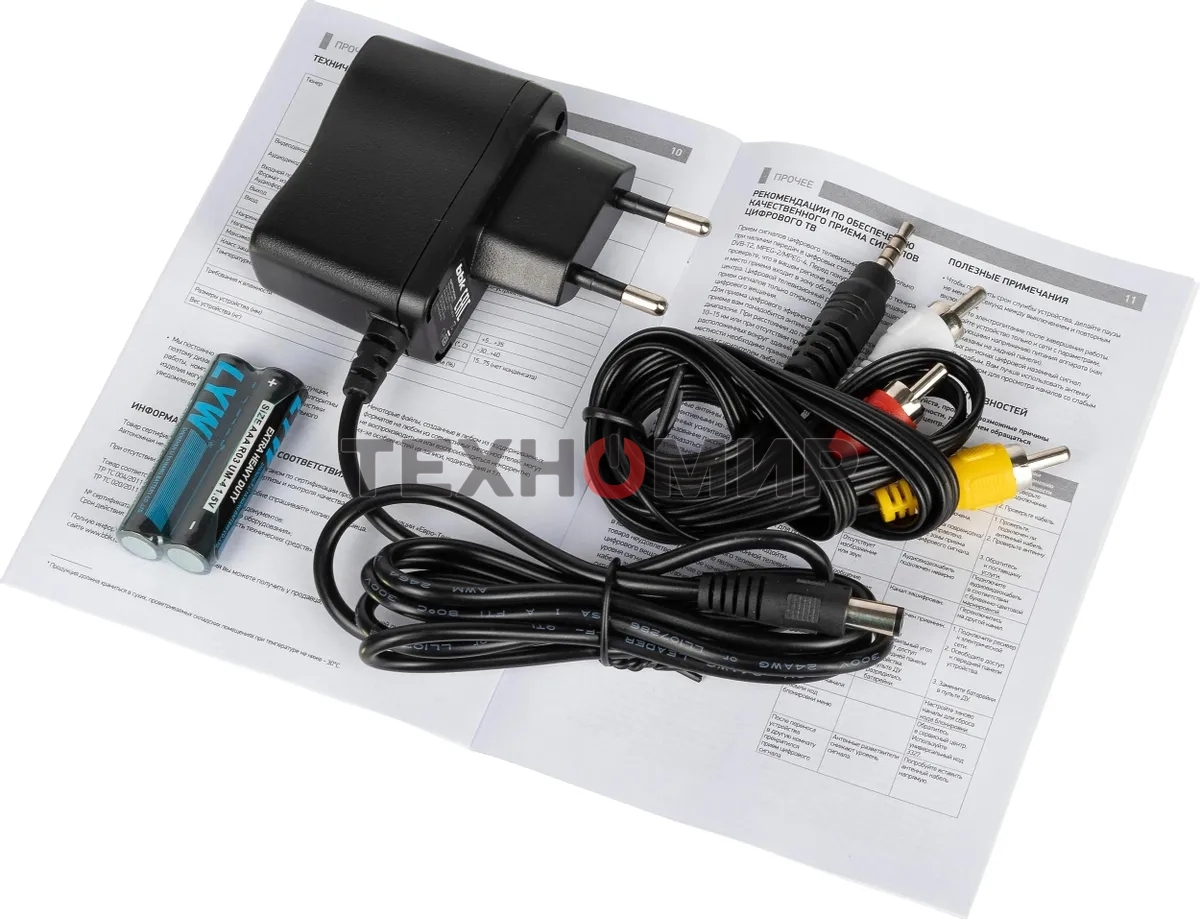 Приставка для цифрового ТВ BBK SMP025HDT2 черный, DVB-T2, DVB-T, HDMI, USB 2.0