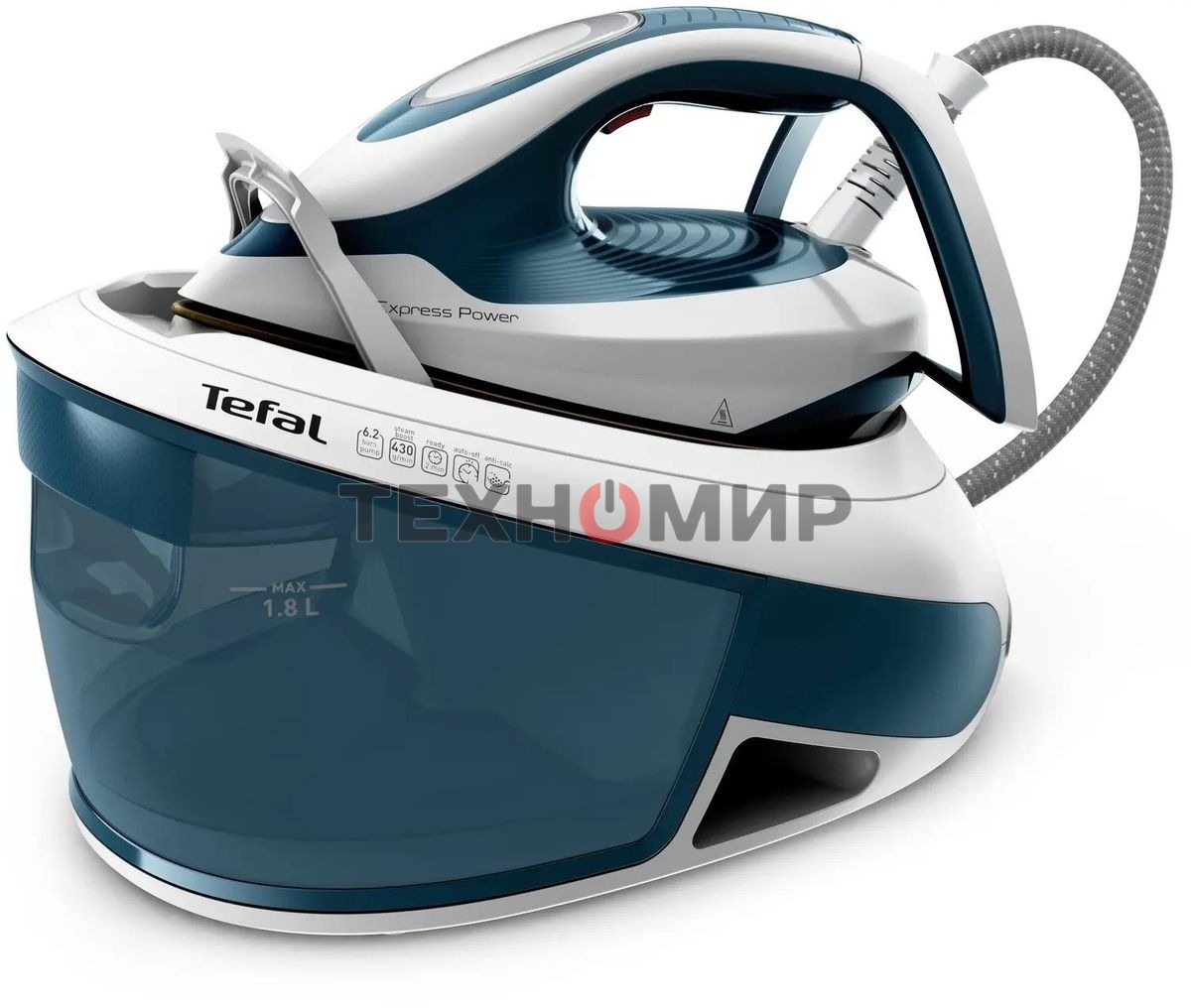 Парогенератор Tefal Express Power SV8111E0, синий/белый