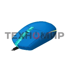 Мышь проводная Logitech G102 LIGHTSYNC синий, 8000 dpi, USB, кнопки - 6