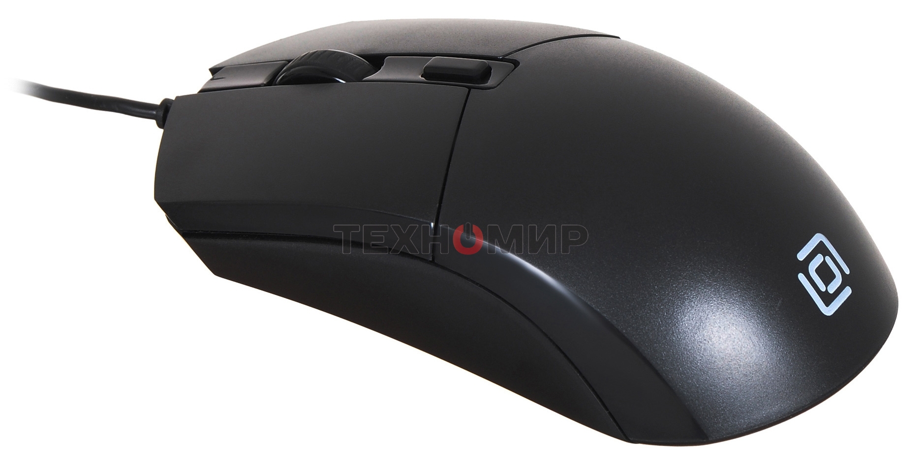 Мышь проводная Oklick 207M черный, 2400 dpi, USB, кнопки - 4