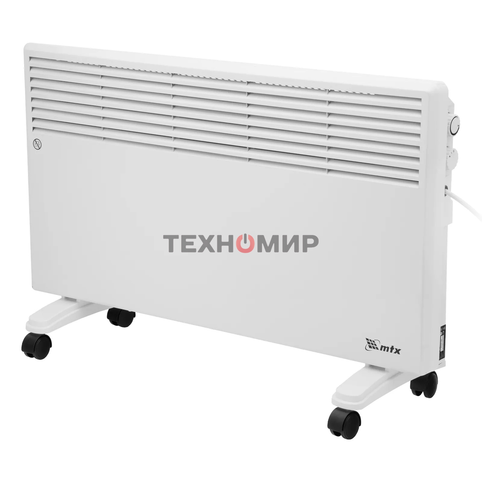 Конвектор электрический MTX CH-2000, белый, 2000 Вт, 25 м2, термостат