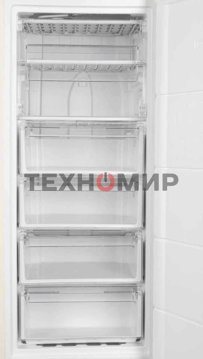 Морозильная камера Indesit DSZ 4150 E, бежевый, 204л, 6 ящиков