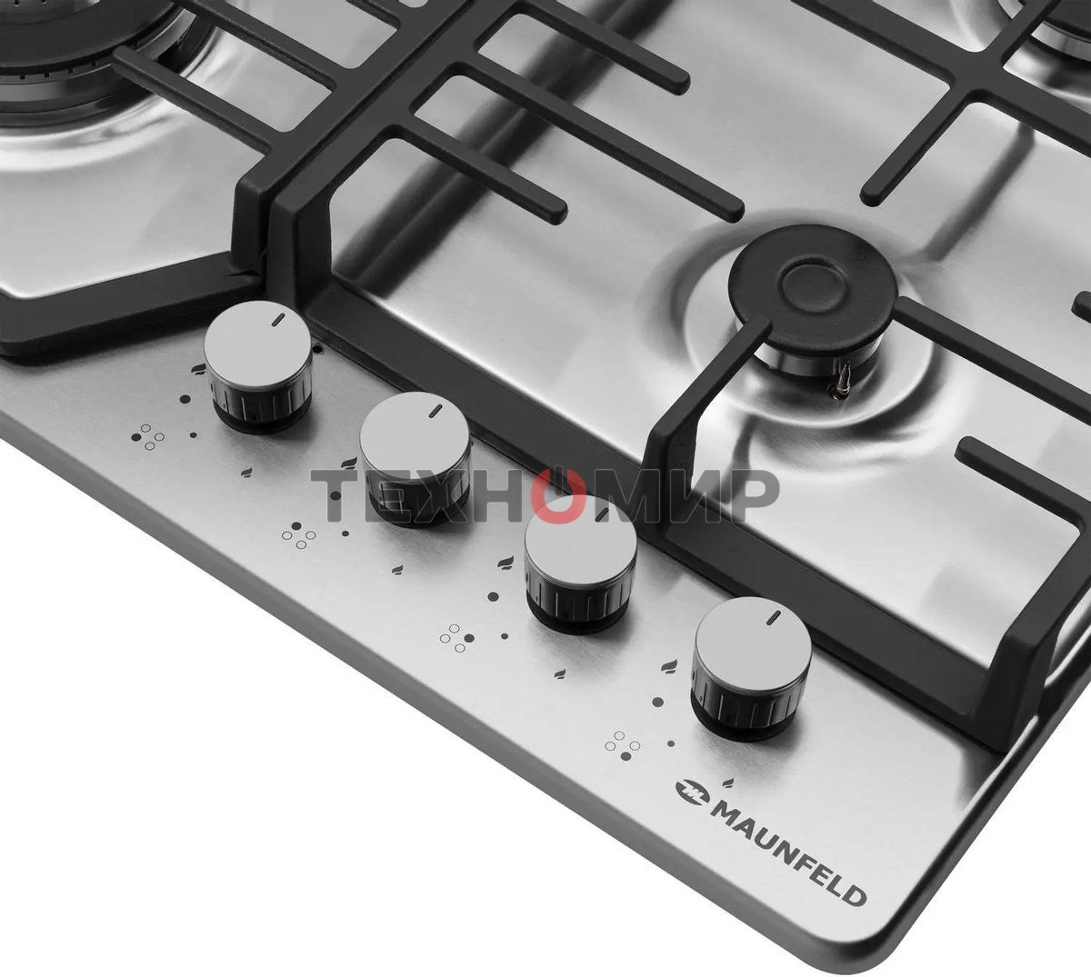 Газовая варочная панель Maunfeld EGHS.64.73CS/G, 4 конфорки, нержавеющая сталь, серебристый