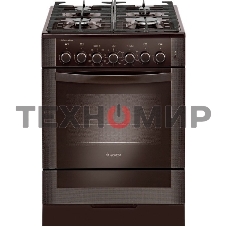Плита комбинированная Gefest 6502-03 0030 коричневый, конфорок 4 газовых, духовка 55 л, 60 см x 85 см x 60 см