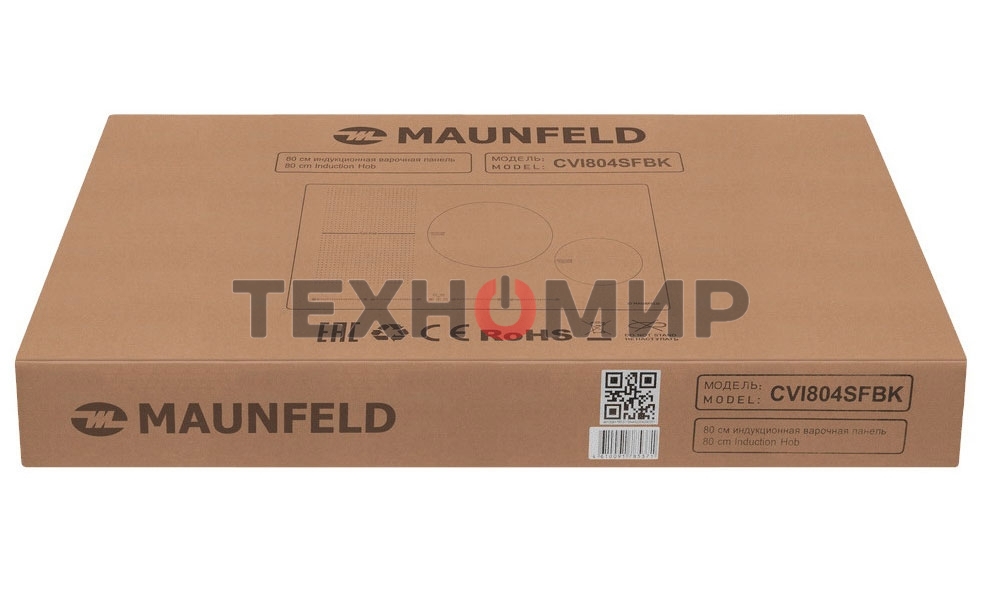 Индукционная варочная панель Maunfeld CVI804SFBK Inverter черный