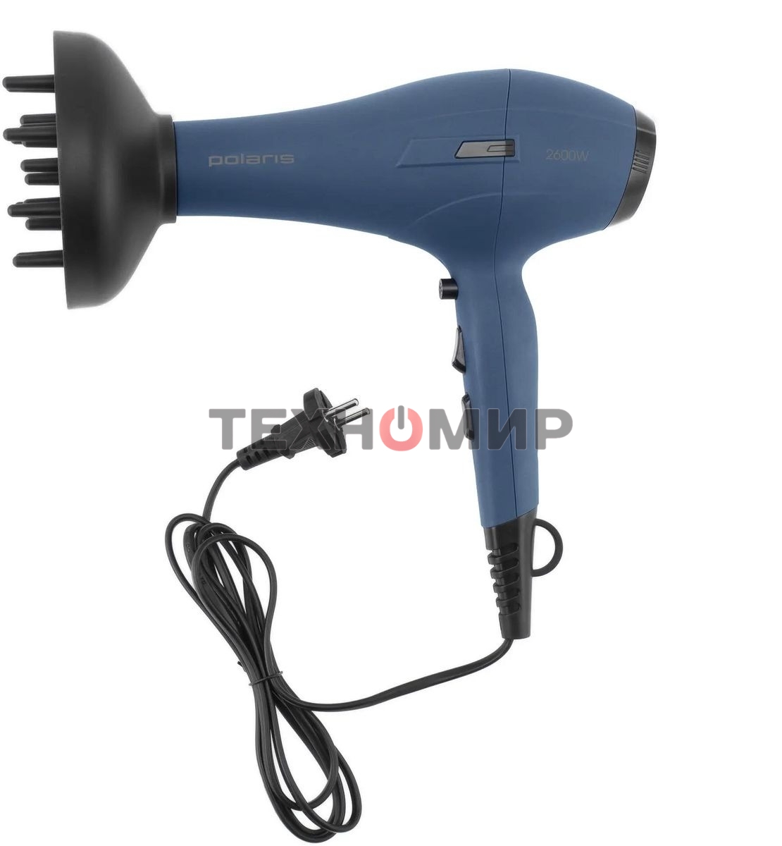 Фен Polaris PHD 2600ACi Salon Hair синий, 2600 Вт, ионизация