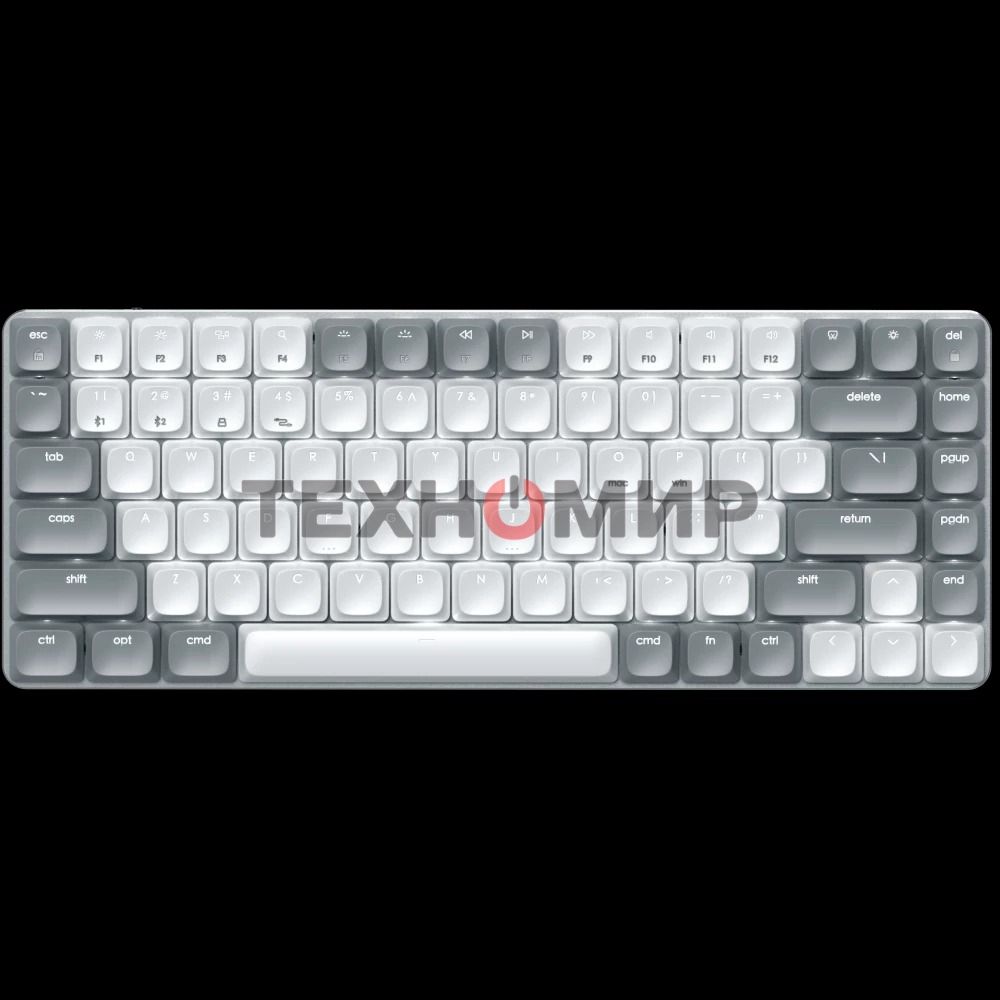 Клавиатура Satechi SM1 Slim Light гибридная, USB Type-A, Bluetooth, радиоканал, белый