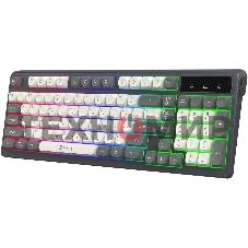 Клавиатура Oklick 731G проводная, USB Type-A, серый/белый