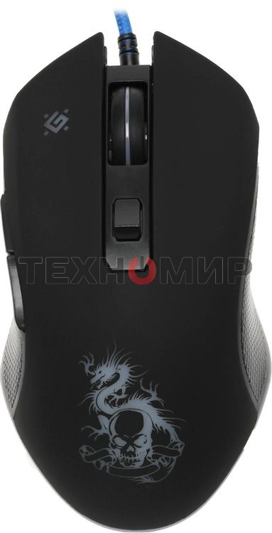 Мышь проводная Defender Sky Dragon GM-090L черный, 3200 dpi, USB, кнопки - 6
