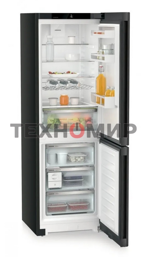 Холодильник Liebherr CNBDB 5223-22 001 черная нержавеющая сталь двухкамерный 225/94л морозилка снизу, No Frost