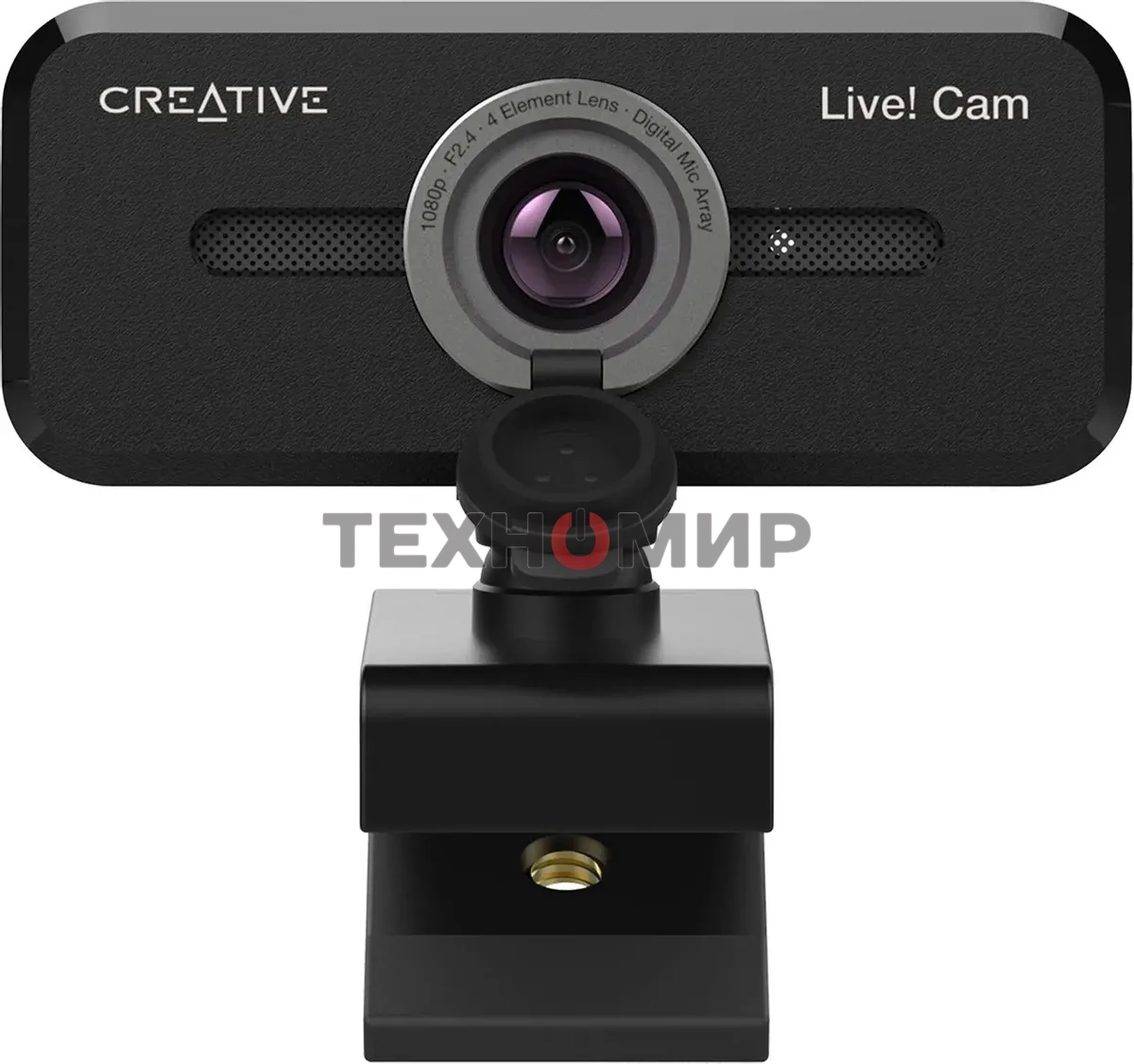 Веб-камера Creative Live! Cam Sync 1080p V2 1920x1080, 30 кадр/с, USB Type-A, микрофон, шторка приватности, универсальное крепление