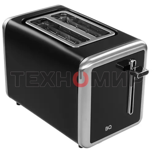 Тостер BQ T4002, 850 Вт, 7 степеней поджаривания, стальной/черный