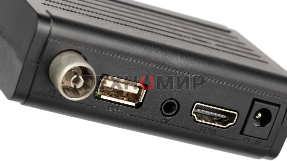 Приставка для цифрового ТВ BBK SMP025HDT2 черный, DVB-T2, DVB-T, HDMI, USB 2.0