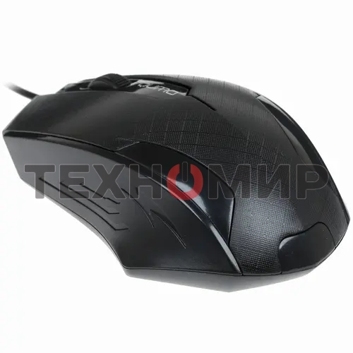 Мышь проводная Qumo Office M14 черный, 1000 dpi, USB, кнопки - 3